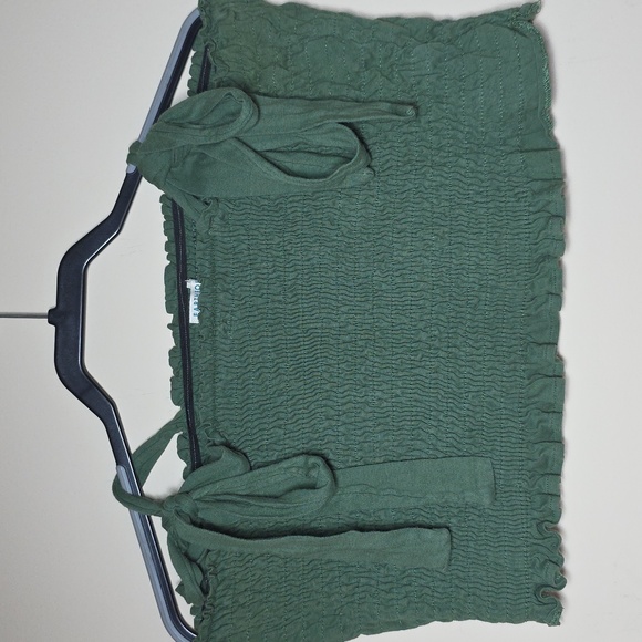 EARTHBOUND Olive Smocked Tank Top - Picture 3 of 4